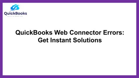 qwc|Fix common Web Connector errors in QuickBooks Desktop